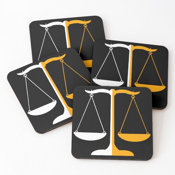 Item preview, Scales of Justice- Orange and White Split designed and sold by MagicMe-JD.