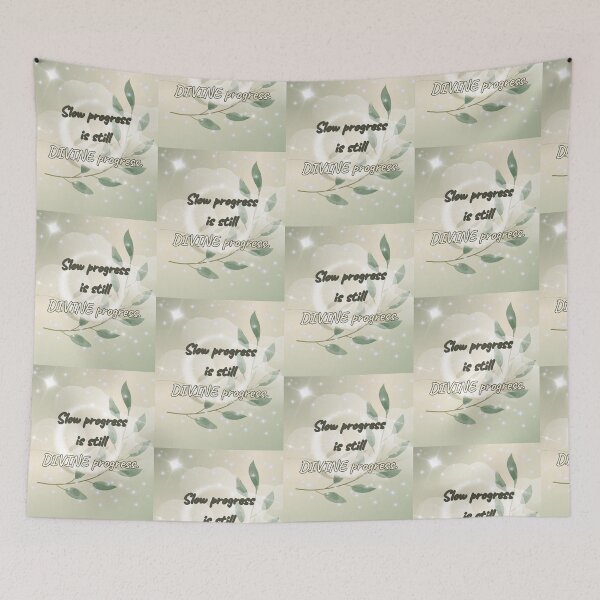 Item preview, Slow Progress is Still Divine Progress – Inspirational Quote Design designed and sold by BlessedStudio31.