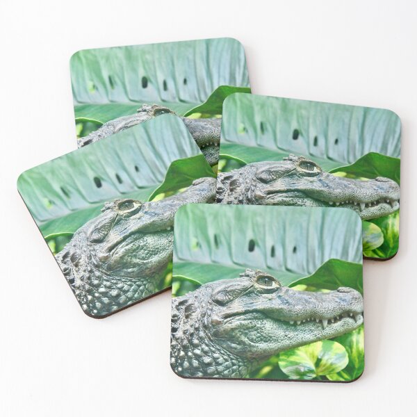 Item preview, Green Alligator – Gaze of Dominance / Swiss Artwork Photography designed and sold by Raphael Wolf.