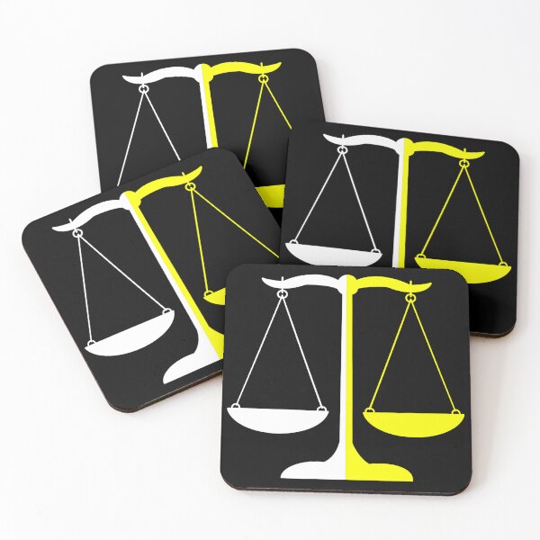 Item preview, Scales of Justice- Yellow and White Split designed and sold by MagicMe-JD.