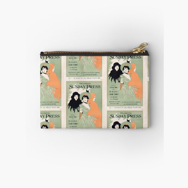 Item preview, Vintage Art Nouveau Poster | Philadelphia Sunday Press | Special | 19th Century Style & Historical Tribute designed and sold by artofuniverse.