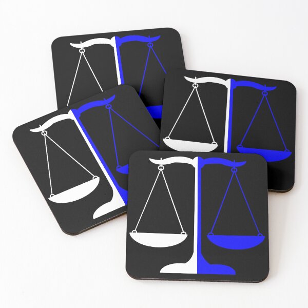 Item preview, Blue and White Scales of Justice designed and sold by MagicMe-JD.