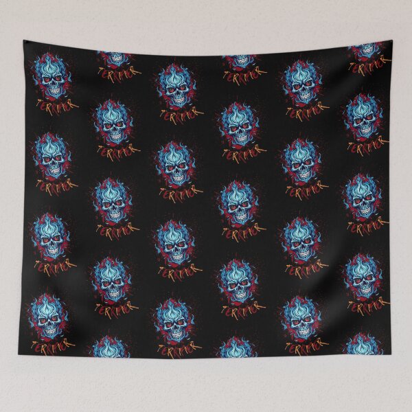Item preview, Fiery Terrifier Skull Horror Art designed and sold by MasCorner.