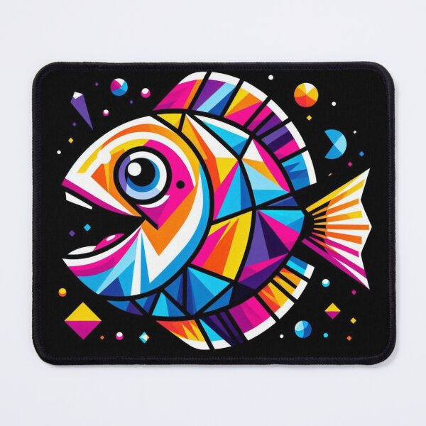 Item preview, Colorful geometric fish  designed and sold by Dogandesighn.