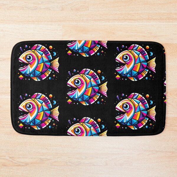Item preview, Colorful geometric fish  designed and sold by Dogandesighn.