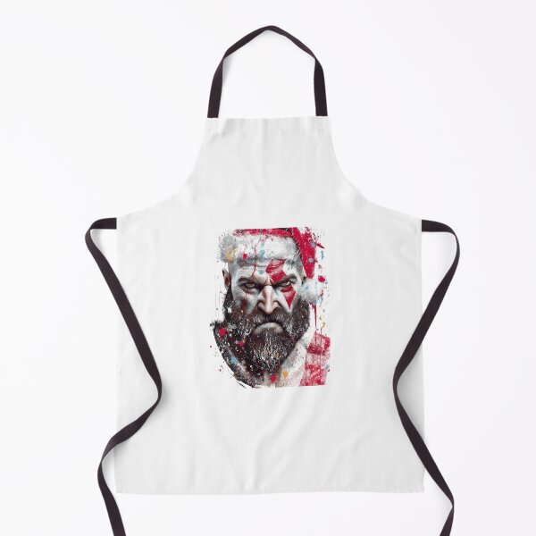 Item preview, Kratos in Christmas Hat designed and sold by Pop Haven.