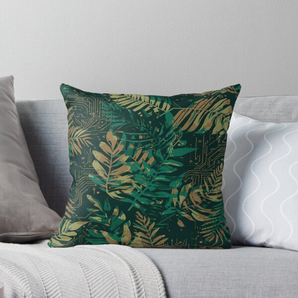 Item preview, Circuit Jungle Fusion – Tech Botanica Pattern designed and sold by Silmoyo.
