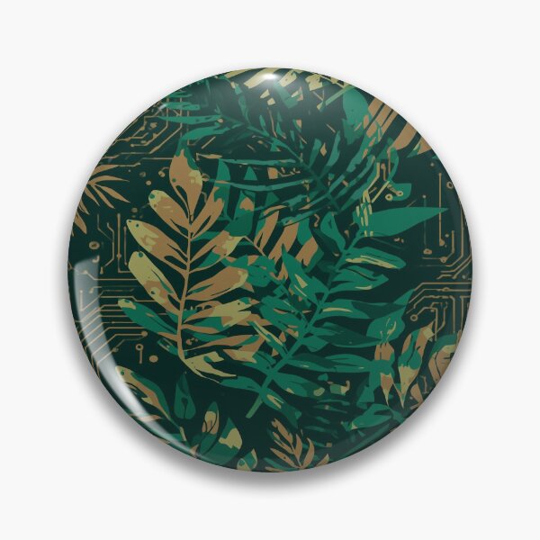 Item preview, Circuit Jungle Fusion – Tech Botanica Pattern designed and sold by Silmoyo.