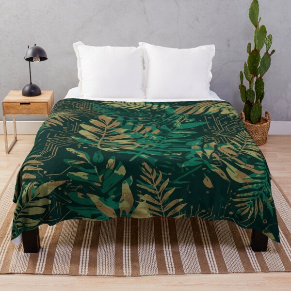 Item preview, Circuit Jungle Fusion – Tech Botanica Pattern designed and sold by Silmoyo.