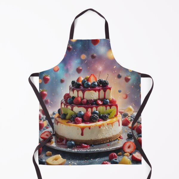 Item preview, Delightful Cheesecake Elegance – Tempting Fruit Bliss designed and sold by PawPrintedArt.