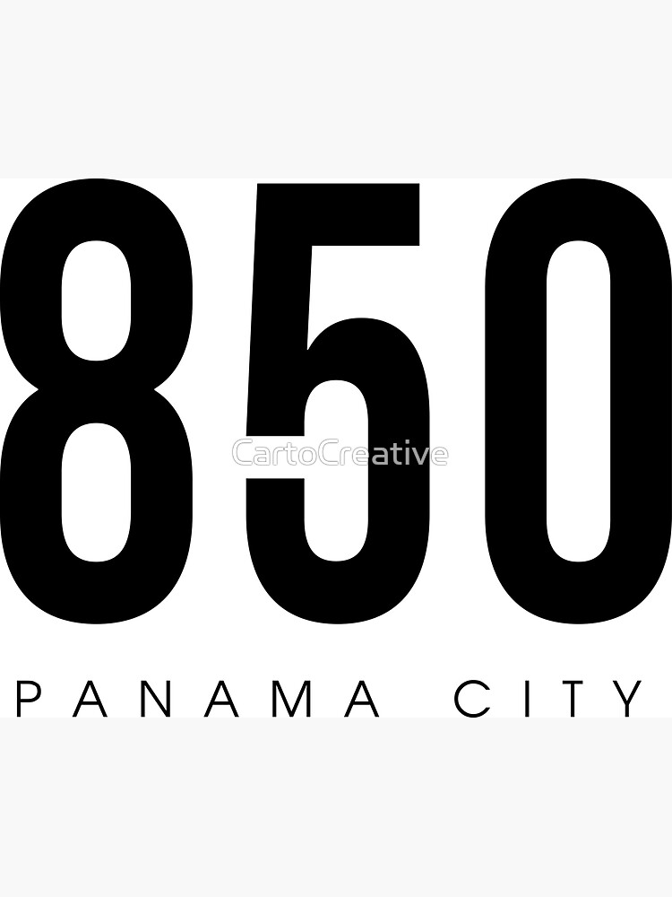 Panama City, FL - 850 Area Code design" Magnet for Sale by