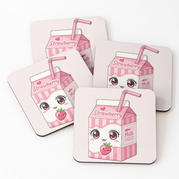 Item preview, Kawaii Aesthetic Strawberry Milk Anime Design | Yume Pastel Cute Food  designed and sold by animehani.