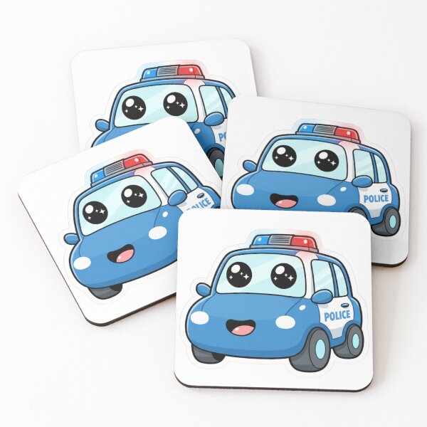 Item preview, Police car with blue light designed and sold by SimonsDesignArt.