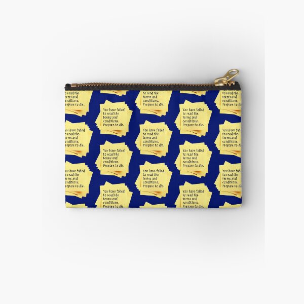Item preview, STICKY NOTES:  You have failed to read the terms and conditions.  Prepare to die. - funny messages designed and sold by DesignsFromTW-S.