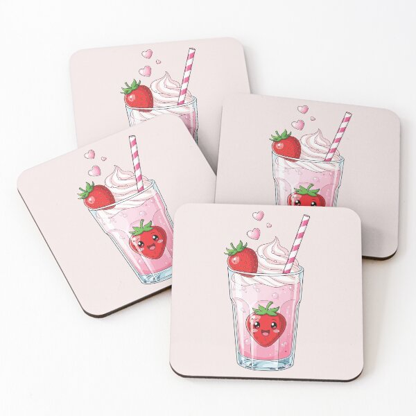 Item preview, Kawaii Aesthetic Strawberry Milk Yume Pastel Cute Food  designed and sold by animehani.