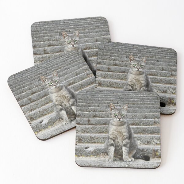 Item preview, The Green-Eyed Cat – Intense Gaze / Swiss Art Photography designed and sold by Raphael Wolf.