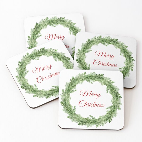Item preview, Classic Merry Christmas Wreath designed and sold by urbanteewiz.