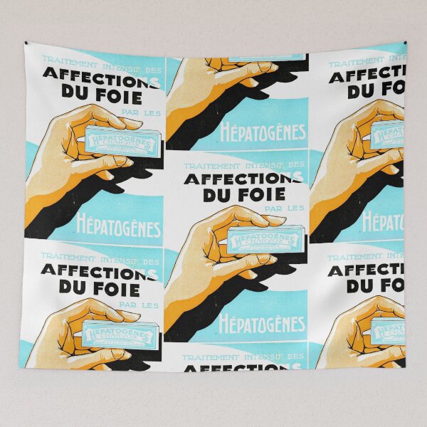 Item preview, Vintage French Art Deco Poster | Hepatogenes Charvoz | Liver Ailments Treatment | Mid 20th Century Medical Advertising Print designed and sold by artofuniverse.