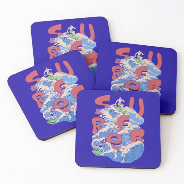 Item preview, Retro Surfing Wave Art Design designed and sold by WAKYSHOP.