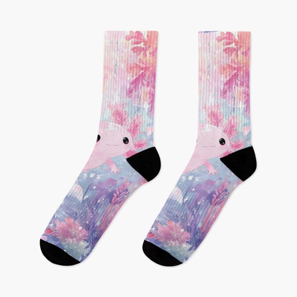 Item preview, Kawaii axolotl among pastel corals designed and sold by loveiscosmic.