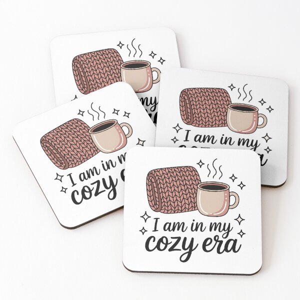 Item preview, I Am In My Cozy Era Cute Blanket & Mug Sticker Design designed and sold by aislinglaoise.