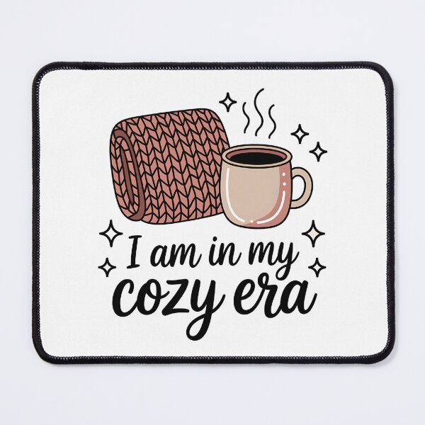 Item preview, I Am In My Cozy Era Cute Blanket & Mug Sticker Design designed and sold by aislinglaoise.