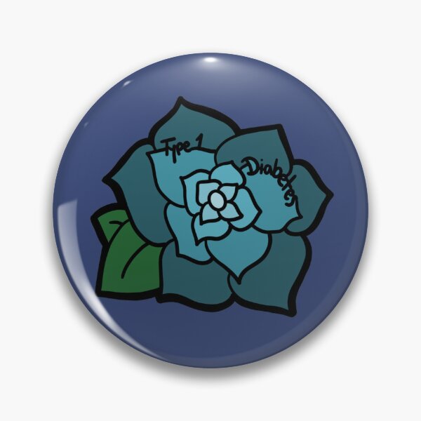 Item preview, Invisible Illness: Diabetes Type 1 Flower designed and sold by LynkPlaysGames.