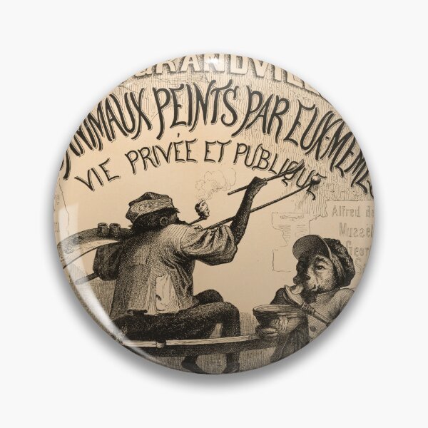 Item preview, J.J. Grandville Lithograph Poster | Les Animaux Peints | 19th Century French Satire & Caricature Art Print designed and sold by artofuniverse.