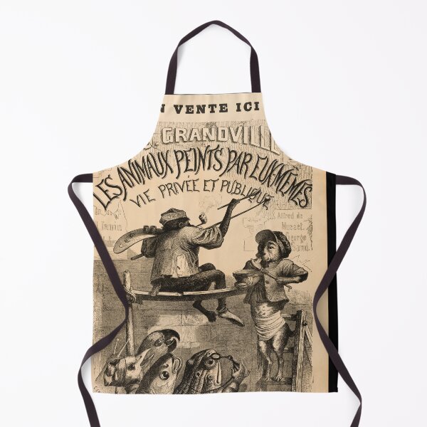 Item preview, J.J. Grandville Lithograph Poster | Les Animaux Peints | 19th Century French Satire & Caricature Art Print designed and sold by artofuniverse.
