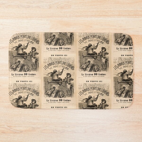 Item preview, J.J. Grandville Lithograph Poster | Les Animaux Peints | 19th Century French Satire & Caricature Art Print designed and sold by artofuniverse.