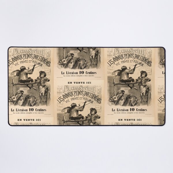 Item preview, J.J. Grandville Lithograph Poster | Les Animaux Peints | 19th Century French Satire & Caricature Art Print designed and sold by artofuniverse.
