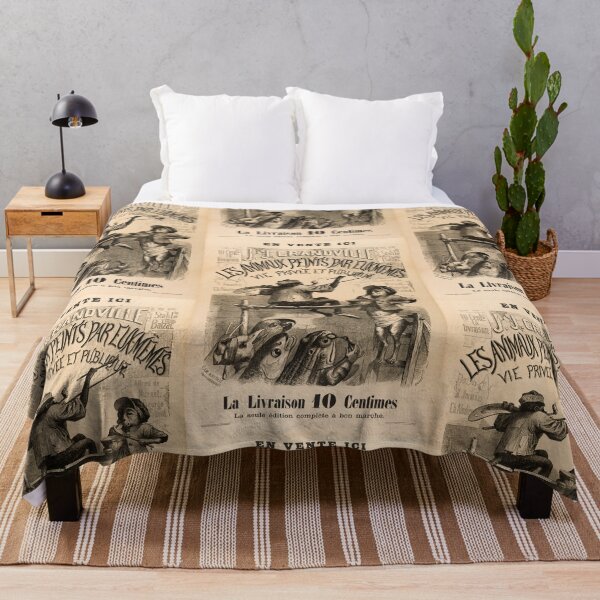 Item preview, J.J. Grandville Lithograph Poster | Les Animaux Peints | 19th Century French Satire & Caricature Art Print designed and sold by artofuniverse.