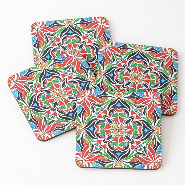 Item preview, Colorful Talavera-Style Pattern Tile Design designed and sold by Travelways.