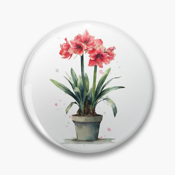 Item preview, Amaryllis in Watercolour designed and sold by BTNYBayCo.