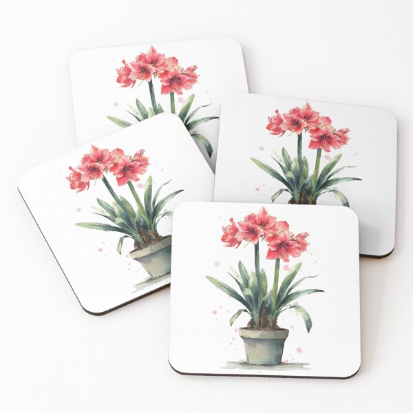 Item preview, Amaryllis in Watercolour designed and sold by BTNYBayCo.