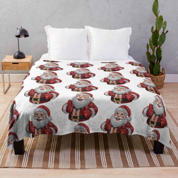 Item preview, Rhinestone Santa Claus Thumbs Up | Sparkly Christmas Cartoon Design designed and sold by lalunami.