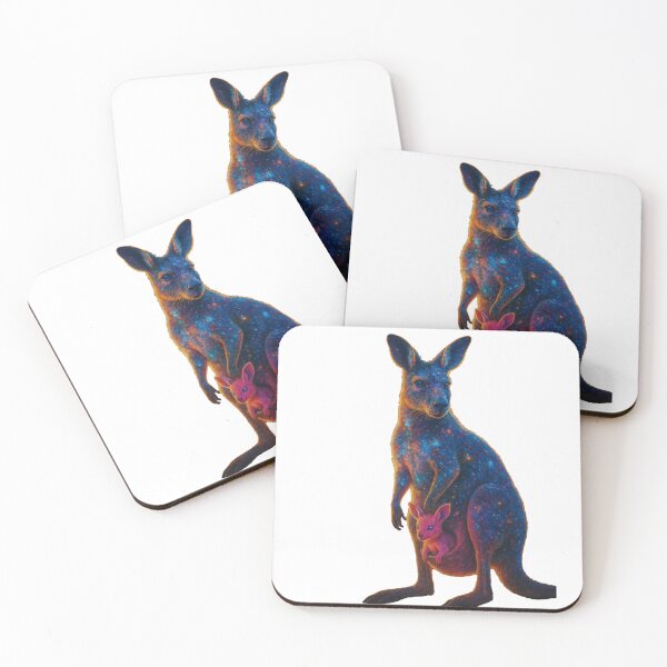 Item preview, Celestial Kangaroo – Cosmic Guardian of the Outback designed and sold by Keios Cool Apparel.