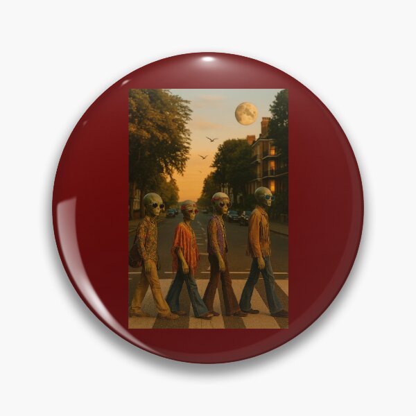 Item preview, Aliens Walking in the footsteps of the Beatles designed and sold by Halifaxartguy.