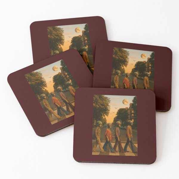 Item preview, Aliens Walking in the footsteps of the Beatles designed and sold by Halifaxartguy.