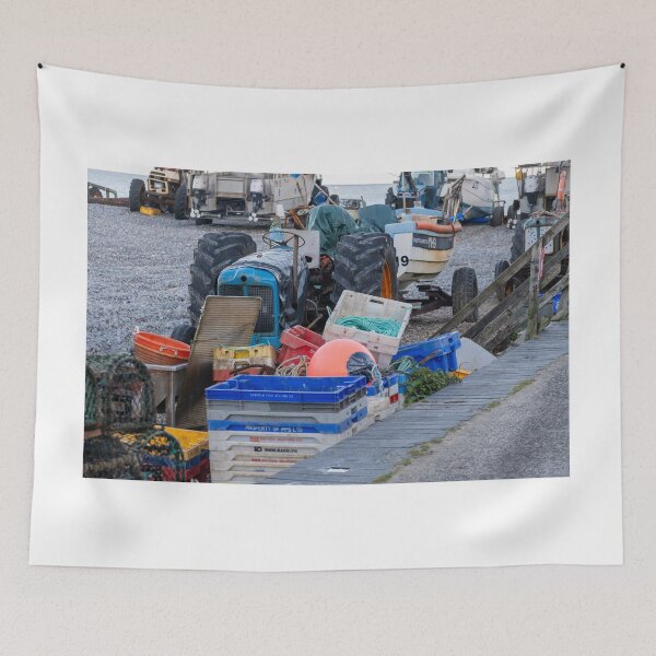 Item preview, Fishing gear and equipment on the beach designed and sold by yackers1.