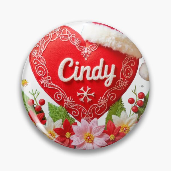Artikelvorschau, Festliches Cindy-Weihnachtsstickerei-Design entworfen und verkauft von highvibz72.