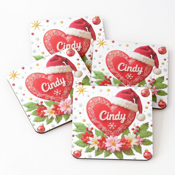 Item preview, Festive Cindy Embroidered Christmas Design  designed and sold by highvibz72.