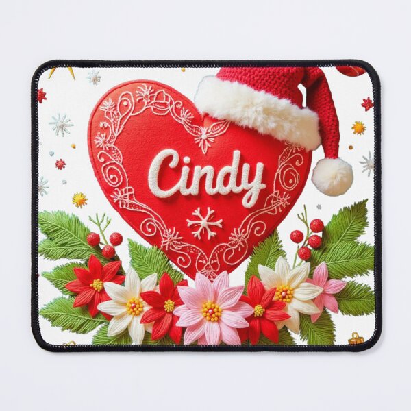 Item preview, Festive Cindy Embroidered Christmas Design  designed and sold by highvibz72.