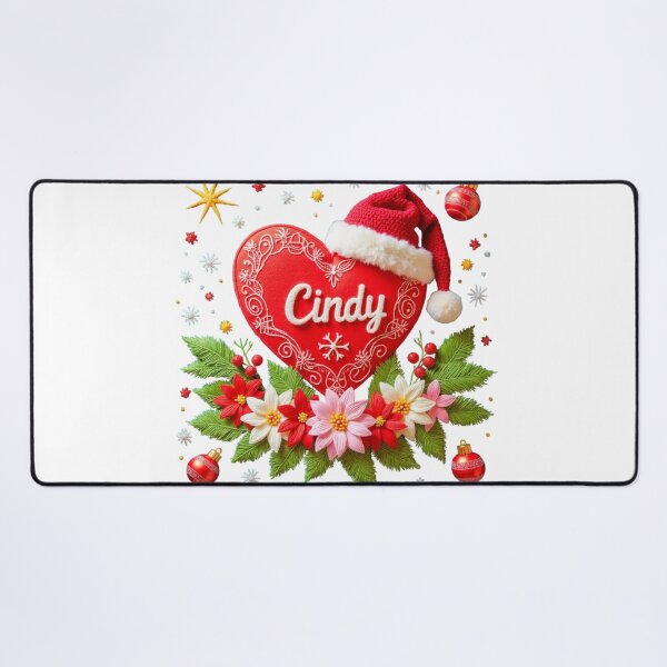 Item preview, Festive Cindy Embroidered Christmas Design designed and sold by highvibz72.