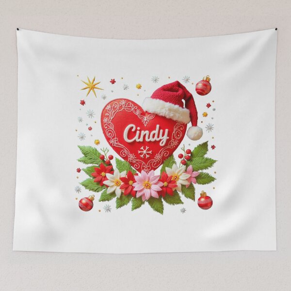 Item preview, Festive Cindy Embroidered Christmas Design  designed and sold by highvibz72.
