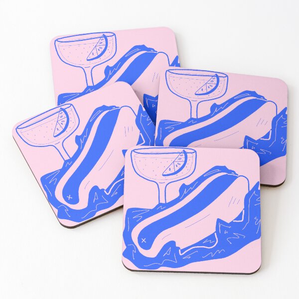 Item preview, Hot dog and a gin and tonic designed and sold by Brooke Makes Things.