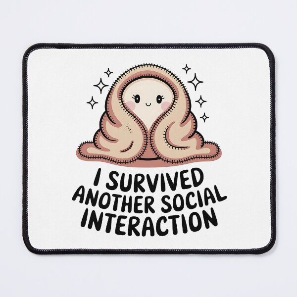 Item preview, I Survived Another Social Interaction Cozy Blanket Sticker designed and sold by aislinglaoise.