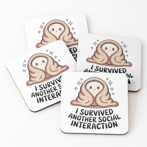 Item preview, I Survived Another Social Interaction Cozy Blanket Sticker designed and sold by aislinglaoise.