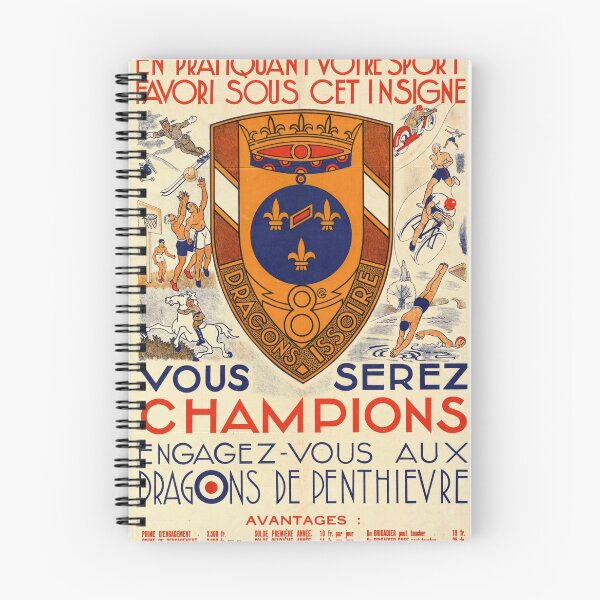 Item preview, Vintage French Recruitment Poster | 8e Dragons Issoire | Dragons de Penthievre | Sports & Military | Mid-20th Century Art designed and sold by artofuniverse.