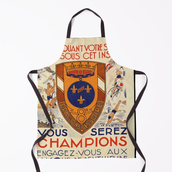 Item preview, Vintage French Recruitment Poster | 8e Dragons Issoire | Dragons de Penthievre | Sports & Military | Mid-20th Century Art designed and sold by artofuniverse.